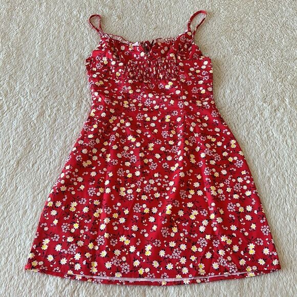 SHEIN red floral sundress size XS - Picture 4 of 16